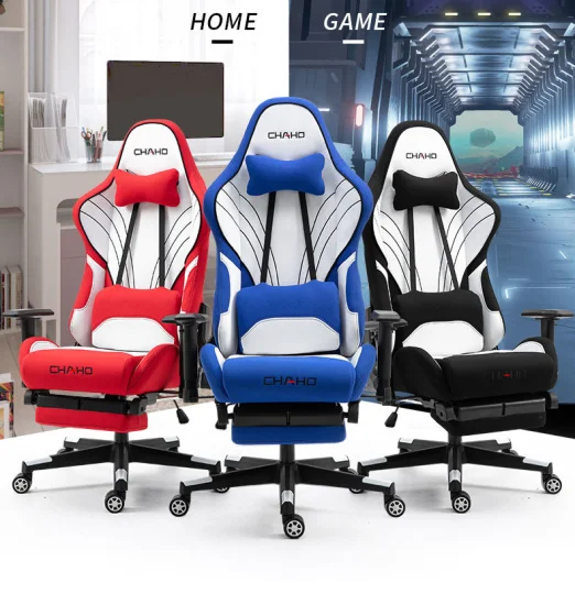 Silla Gamer en tissu ergonomique de haute qualité, chaise de jeu sur ordinateur, chaises de jeu de course, 2023