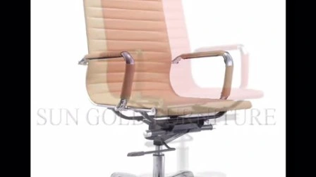 Foshan dossier haut chaise pivotante en cuir PU chaise de bureau en cuir d'usine