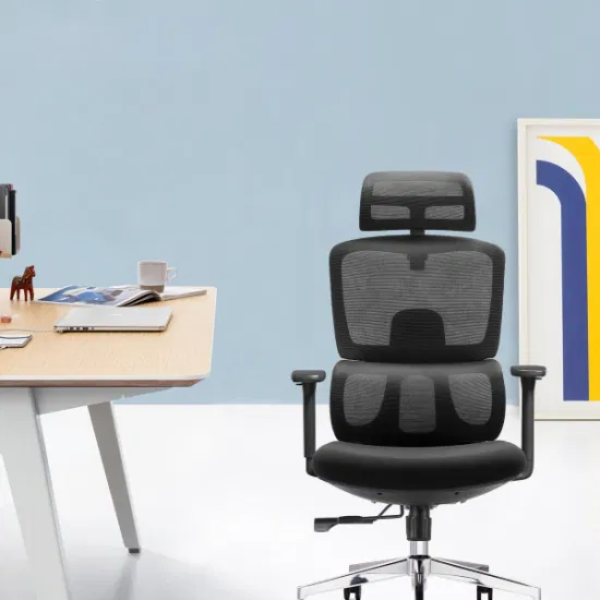Chaise de bureau pivotante ergonomique de conception à double dossier en maille abordable