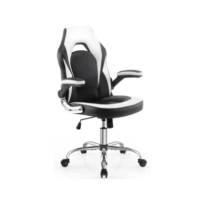 Chaise de Gamer inclinable en cuir, mobilier de bureau, barre lumineuse LED Racer, chaise de jeu RGB, mobilier moderne, vente en gros d'usine