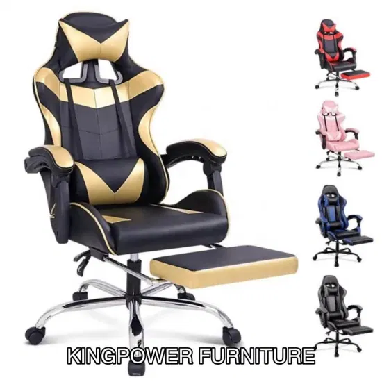 Chaise de jeu en cuir PU avec massage par ordinateur Scorpion Racing