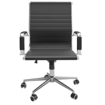 Chaise ergonomique d'ordinateur de roue de maille de bureau de gestionnaire de fauteuil inclinable en cuir moderne